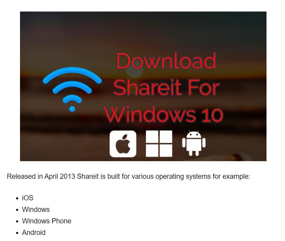 Share it download for Windows 10